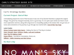 'carlsguides.com' screenshot