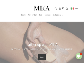 mikajabonartesanal.com homepage screenshot