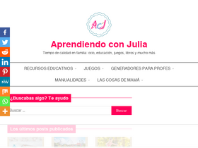 'aprendiendoconjulia.com' screenshot