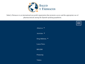 'saludyfarmacos.org' screenshot