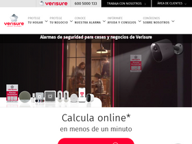 'verisure.cl' screenshot