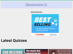 'quizionaire.net' screenshot