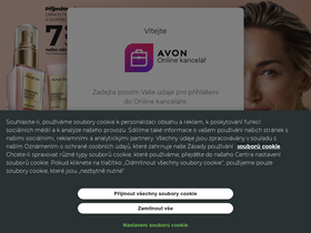 'avoncosmetics.cz' screenshot