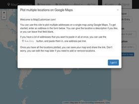 'mapcustomizer.com' screenshot