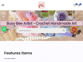busybeeartist.com homepage screenshot