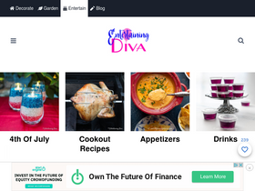 'entertainingdiva.com' screenshot