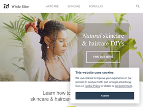 'wholeelise.com' screenshot