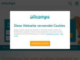'allcamps.de' screenshot
