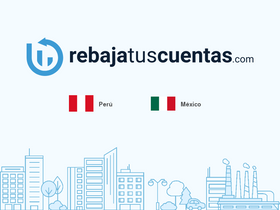 'rebajatuscuentas.com' screenshot
