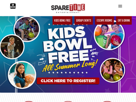 'sparetimeentertainment.com' screenshot