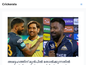 'crickerala.com' screenshot