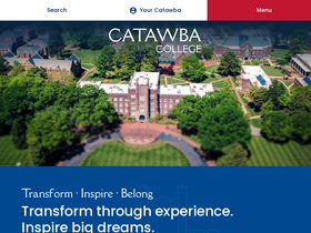 'catawba.edu' screenshot