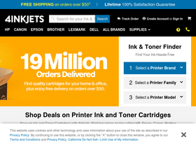 '4inkjets.com' screenshot