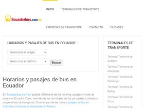 'ecuadorbus.com.ec' screenshot