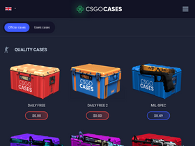 'csgocases.com' screenshot