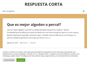 'respuestacorta.com.mx' screenshot