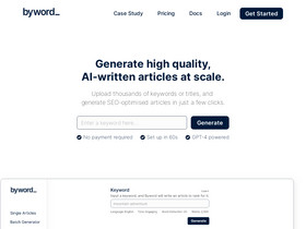 'byword.ai' screenshot