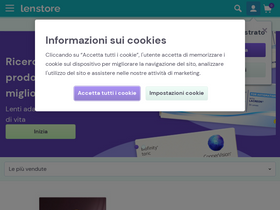 'lenstore.it' screenshot