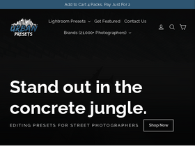 urbanpresets.com homepage screenshot