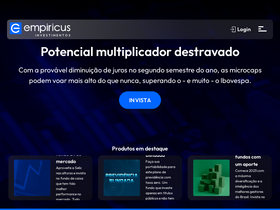 'empiricusinvestimentos.com.br' screenshot