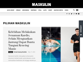 'maskulin.com.my' screenshot