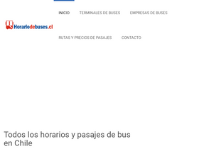 'horariodebuses.cl' screenshot