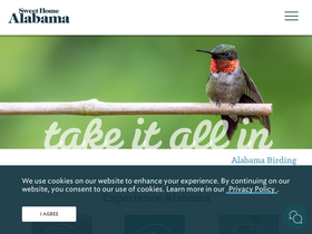 'alabama.travel' screenshot