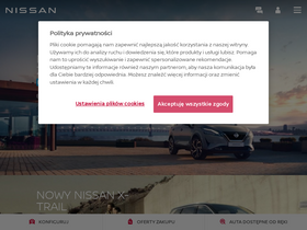 'nissan.pl' screenshot