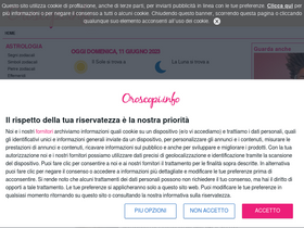 'oroscopi.info' screenshot