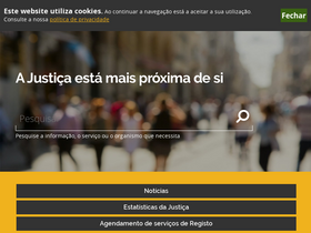 'justica.gov.pt' screenshot