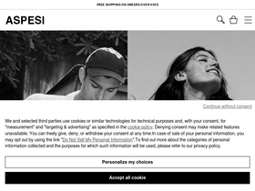 'aspesi.com' screenshot