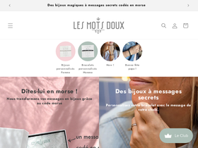 lesmotsdoux.fr homepage screenshot