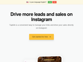 'taplink.ws' screenshot