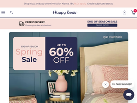 'happybeds.co.uk' screenshot