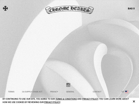 'chromehearts.com' screenshot