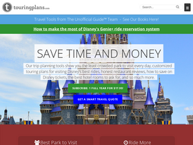 'touringplans.com' screenshot