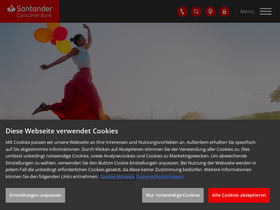 'santanderconsumer.at' screenshot