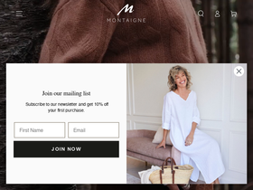 Montaigne homepage screenshot