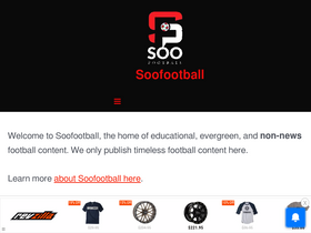 'soofootball.com' screenshot