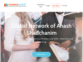 'chabadmatch.com' screenshot