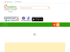 'epoojastore.in' screenshot