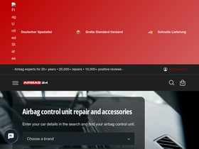 airbag24.fr homepage screenshot