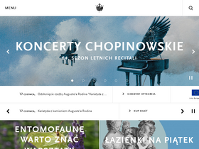'lazienki-krolewskie.pl' screenshot