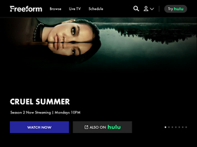 'freeform.com' screenshot