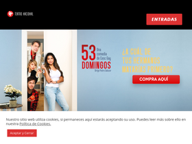 'teatronacional.co' screenshot