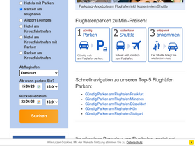 'parken-und-fliegen.de' screenshot