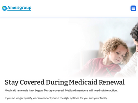 'amerigroup.com' screenshot