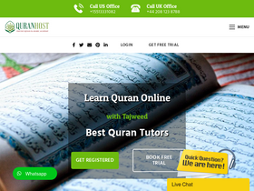 'quranhost.com' screenshot