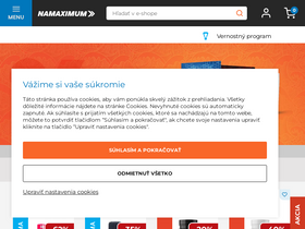 'namaximum.sk' screenshot
