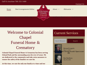 'colonialchapel.com' screenshot